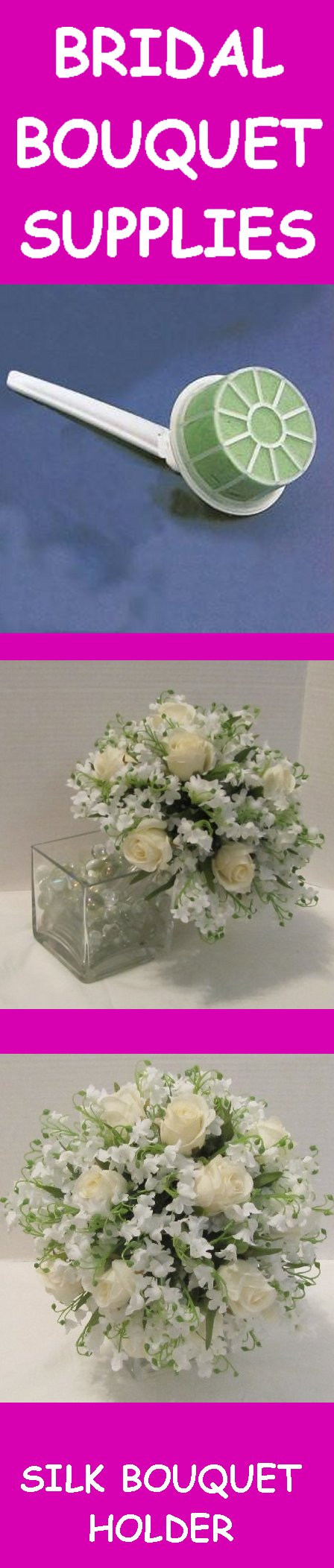 Bridal Bouquet Holders - Step by Step Free and Easy Wedding Flower