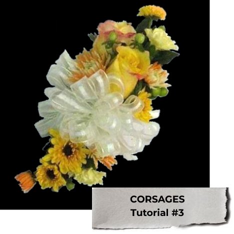 how to make a corsage with fake flowers