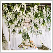 Hanging Wedding Decorations - Outdoor Wedding Staging and Flower Ideas