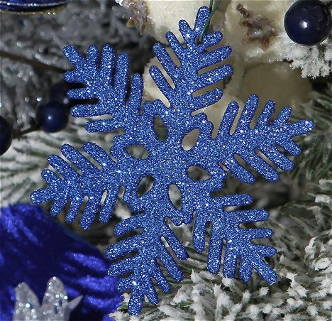 Royal Blue and White Christmas Tree - Gorgeous Ornaments for Christmas