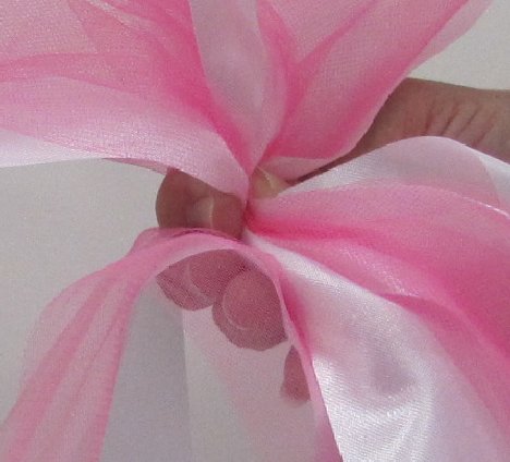 Double Layer Tulle Pew Bow