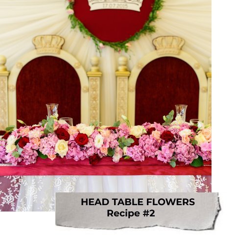 Head Table Flower Decorations - Decorating the Bridal Table