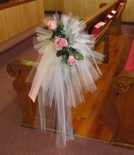 Tulle Aisle Decorations - Step by Step DIY Wedding Flower Tutorials