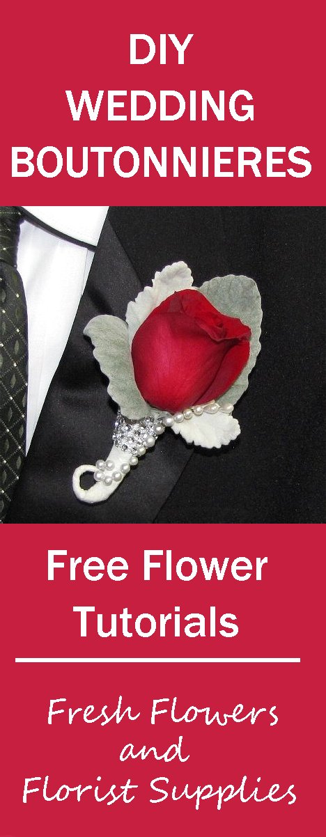 Pearl Pins Boutonniere - Easy DIY Tutorials for Corsages/Boutonnieres