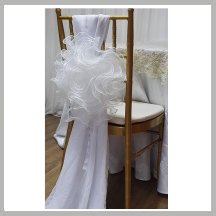 Wedding Chair Back Covers and Drapes - DIY Wedding Ideas & Tutorials