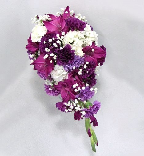 Purple Wedding Flower Bouquets - Easy Free Fresh Flower Tutorials